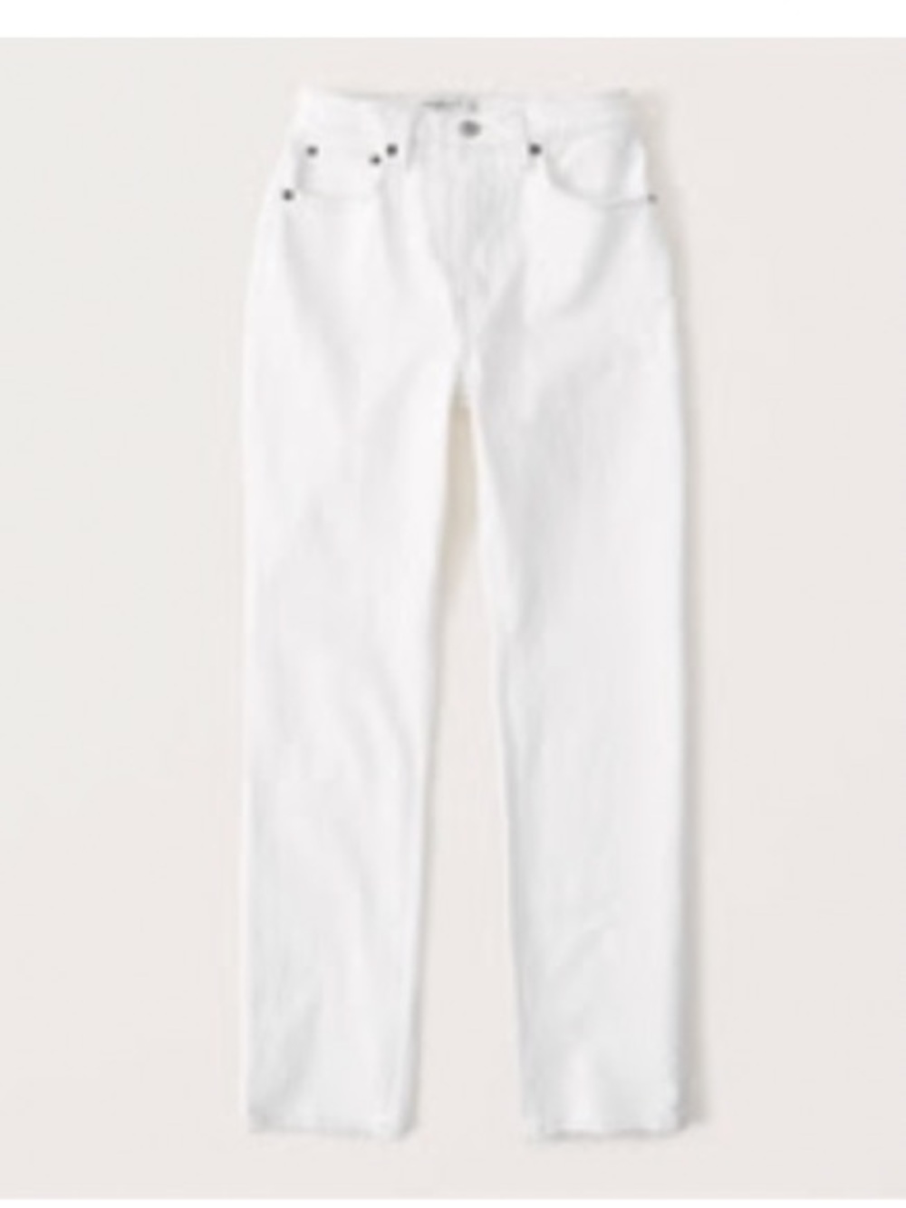 Curve Love 90s High-Rise Straight Off White Jeans